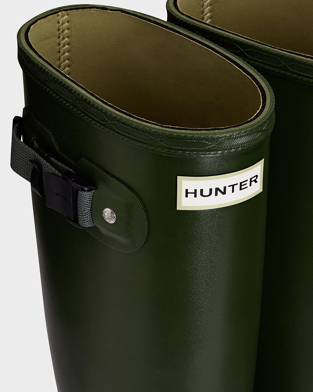 Höga Gummistövlar Dam - Hunter Norris Field Neoprene Lined - Gröna - 536897-VZL